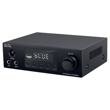 SAL BTA 250 mini, HiFi multimédia Erősítő, bluetooth 2x50 W, FM rádió, RCA, dinamikus hang