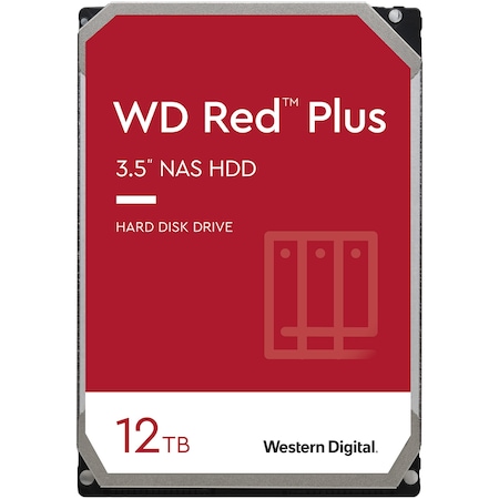 WD 3,5” 12TB SATA3 7200rpm 256MB Red Plus, CMR HDD belső merevlemez, WD120EFBX - [bontott]