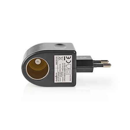 Nedis AC/DC adapter hálózati Aljzat 12V DC Adapter 1x Szivargyujtó Fekete 230V/12V