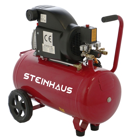 Steinhaus PRO-COM50 Légkompresszor, 50L, 1500W, 2 LE, 8bar, 206l/perc