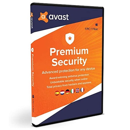 Avast Premium Security 1-eszköz-1 év (elektronikus licenc)