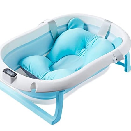 OEM ProtectToys Babakád hőmérővel és párnával, kék