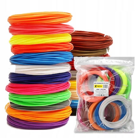 3D ceruza utĂĄntöltĆ kĂ©szlet, Xtech, 200m, Multicolor