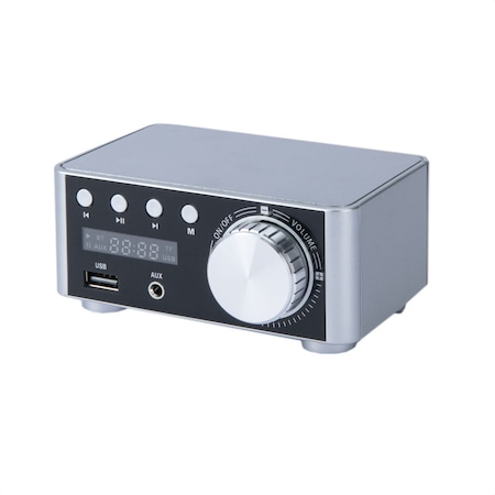Otthoni erősítő Royal XGF01A, 2 csatorna, Buetooth, USB, micro SD, AUX, 2 x 68 W, ezüst