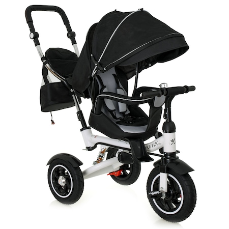 Tricikli és babakocsi gyerekeknek Premium TRIKE FIX V3 Fekete színű