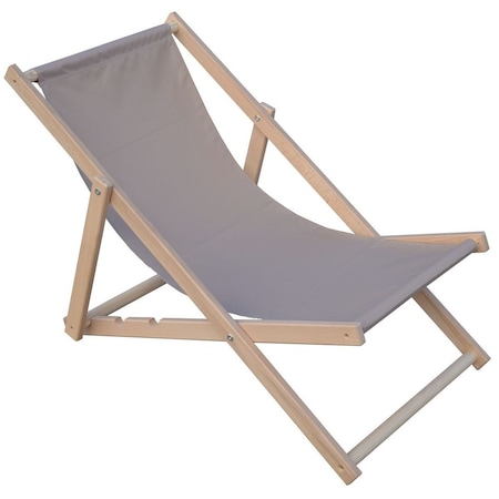 Strand nyugágy, ENERO CAMP, összecsukható, fa, szürke 206960238