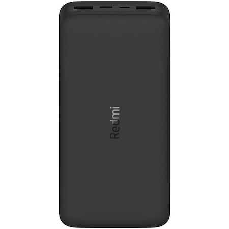Xiaomi Redmi Powerbank, Külső akkumulátor, 20000 mAh, 18W-os gyorstöltés, Fekete