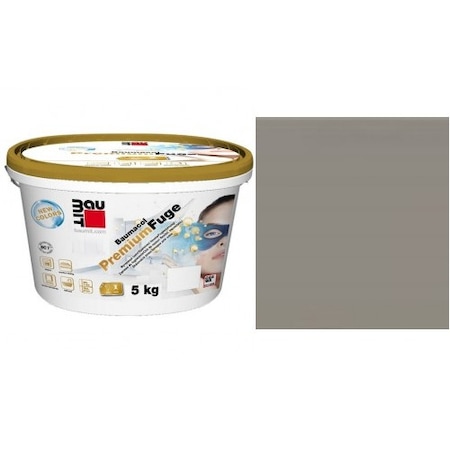 Fuga Baumacol Premium Fuga, 2kg, Cementszürke, Külső és belső használatra, Falra, padlóra, csempére, csempére, mozaikra
