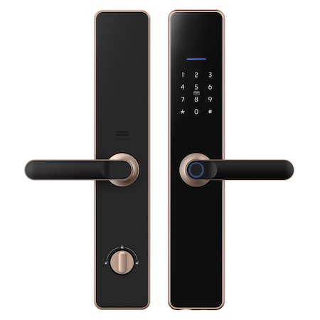 Yala Intelligence intelligens zár, telefon alkalmazás, ujjlenyomat, PIN kód, IC-kártya, mechanikus kulcs, tápegység 4 AA alkáli elem, Bluetooth 4.1