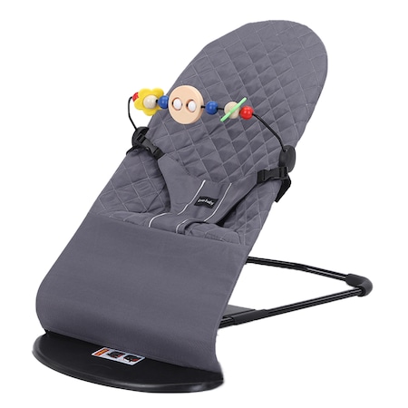 Babák hintaszéke, Ergonomikus, Állítható magasságú, Összecsukható, Szürke