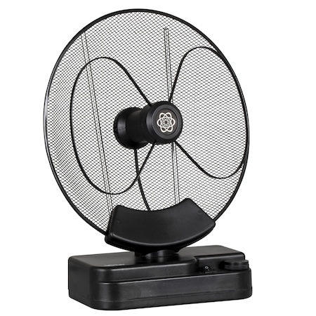 TV kamera antenna VA0090 Vayox, DVB-T/DVB-T2 földi televízióhoz, állítható erősítővel, belső, VHF, UHF, FULL HD, 4K, LTE 4G szűrő, 1,3 m kábel, Fekete