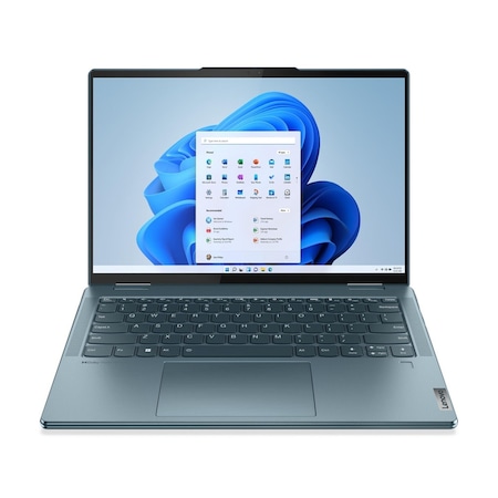 Lenovo 2 az 1-ben Yoga 7 14IAL7 laptop, 14" 2.8K 2880x1800 OLED Érintőkijelző 400nits, Intel Core I7-1260P 12 magos, 16 GB DDR5, 1TB SSD m2 PCIe, Intel Iris Xe Graphics, Windows 11 Pro, Alumínium tok, 1.42kg, Stone Blue