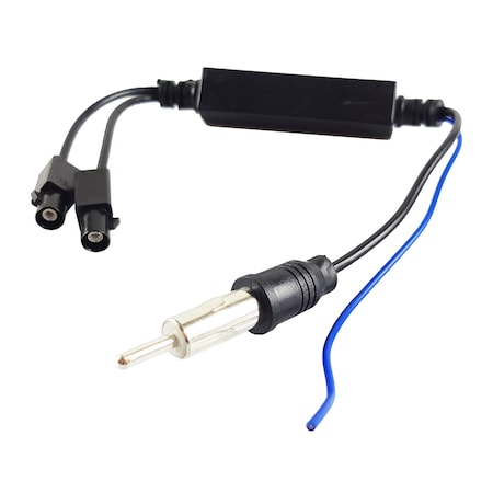 Fakra Dual FM AM rádió antenna jel adagoló erősítő adapterrel VW, Audi, Skoda, Seat android navigációhoz