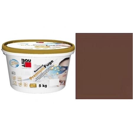 Habarcskeverék Baumacol Premium Fuga, 2kg, Sötétbarna, Külső és belső használatra, Falra, padlóra, csempére, csempére, mozaikra