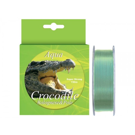 Baracuda Aqua Crocodile Bolognese & Pole nylon / monofil horgász zsinór, 150 m, 0,16 mm, halványzöld