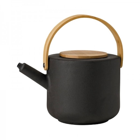 Prémium skandináv kőedény és öntöttvas vízforraló, Theo, 1,25 literes