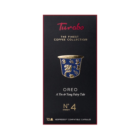 Kávé kapszula, TURABO, Oreo, 10 Nespresso kompatibilis kapszula, 54gr