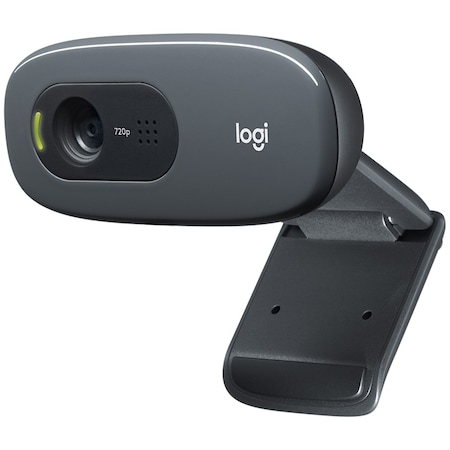 Logitech C270 HD PC Webkamera, Mikrofonnal, Fekete