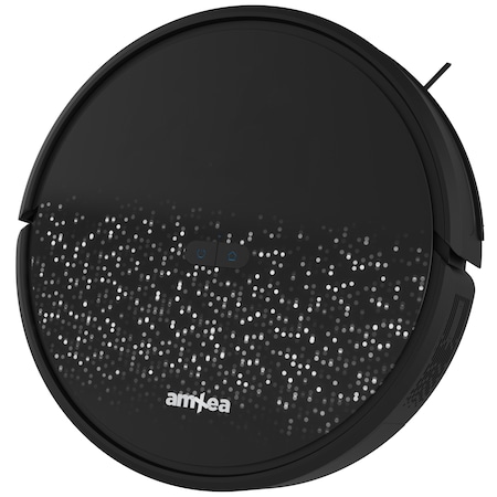 Robotporszívó amXea G1 Black-Grey, giroszkópos navigáció, Wi-Fi alkalmazás, intelligens memória, több felület, vegytisztítás mosással, központi kefe