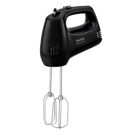 Tefal Quick Mix HT310838 Kézi mixer, 300W, 5 sebességfokozat, Turbó funkció, 2 darab habverő spirál, 2 darab habverő, Fekete